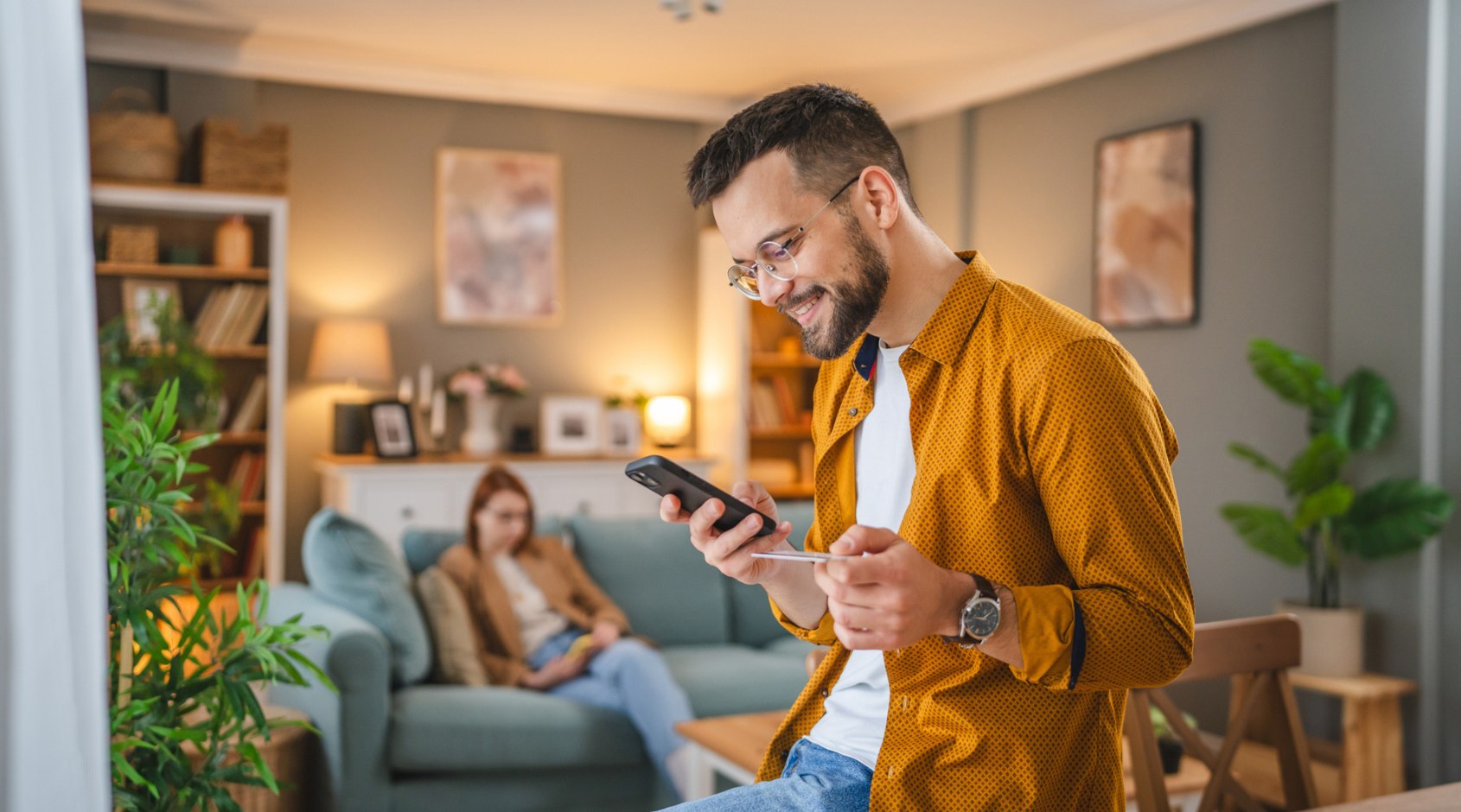 man holding a cellphone