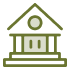 Bank building icon