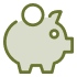 Piggy bank icon